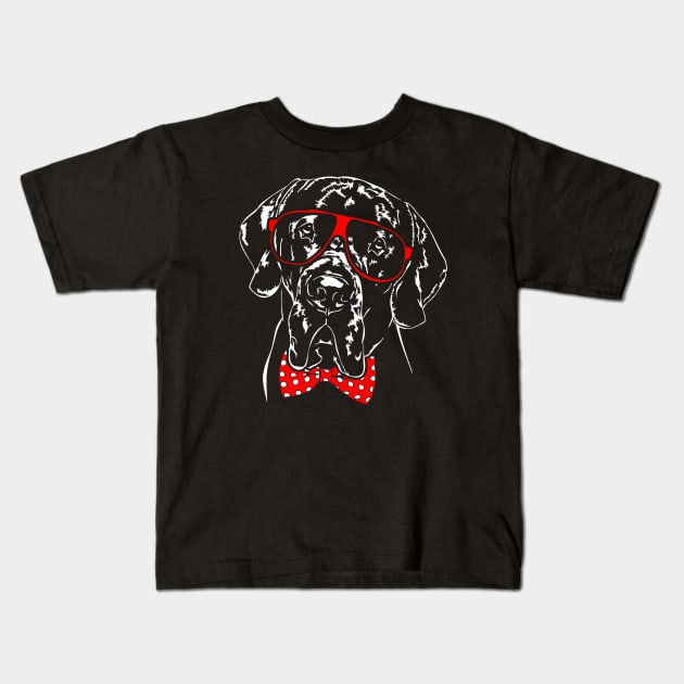 Funny Cute Great Dane mom dog lover Kids T-Shirt by wilsigns